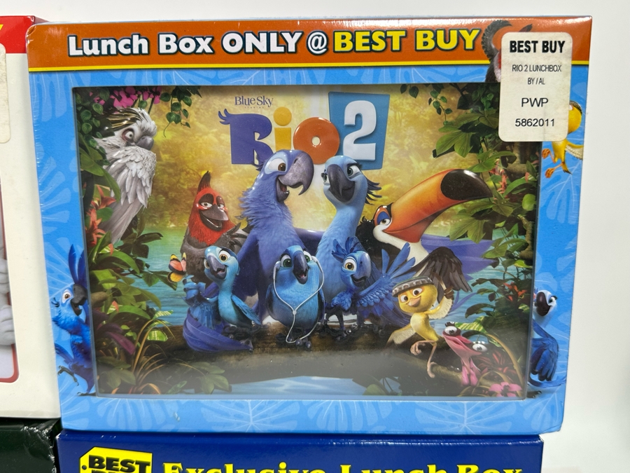 Disney Lunchboxes Lot including: Penguins of Madagascar, Mr. Peabody and Sherman, Rio 2, Brave, Bambi and Peter Pan [Photo 7]