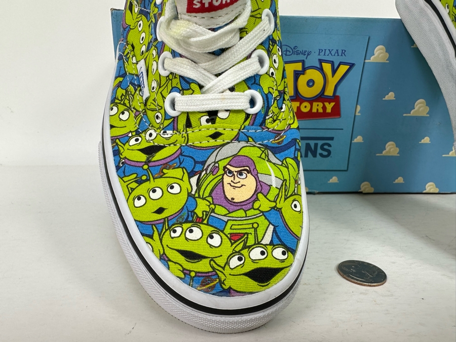 Disney Pixar “Toy Story” Alien Vans Mens 6.0/Womens 7.5 Like New with Box [Photo 5]