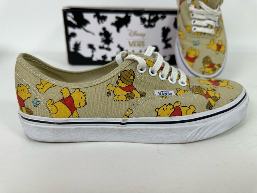 Disney “Winnie the Pooh” Pooh Vans Mens 6.5/Womens 8.0 Like New with Box [Photo 5]