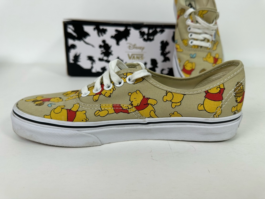 Disney “Winnie the Pooh” Pooh Vans Mens 6.5/Womens 8.0 Like New with Box [Photo 6]
