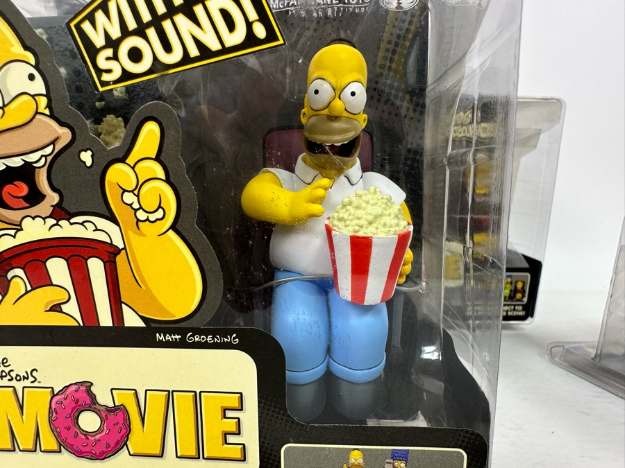 The Simpson’s Movie Collectible Action Figurines with Sound Including: Homer, Marge, Bart Lisa and Maggie 2007 New In Boxes [Photo 5]