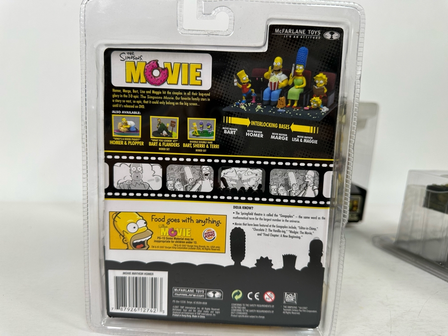 The Simpson’s Movie Collectible Action Figurines with Sound Including: Homer, Marge, Bart Lisa and Maggie 2007 New In Boxes [Photo 8]