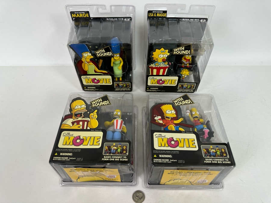 The Simpson's Movie Collectible Action Figurines with Sound