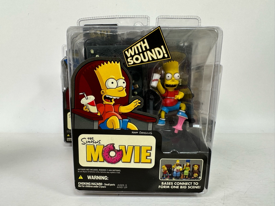 The Simpson’s Movie Collectible Action Figurines with Sound Including: Homer, Marge, Bart Lisa and Maggie 2007 New In Boxes [Photo 10]
