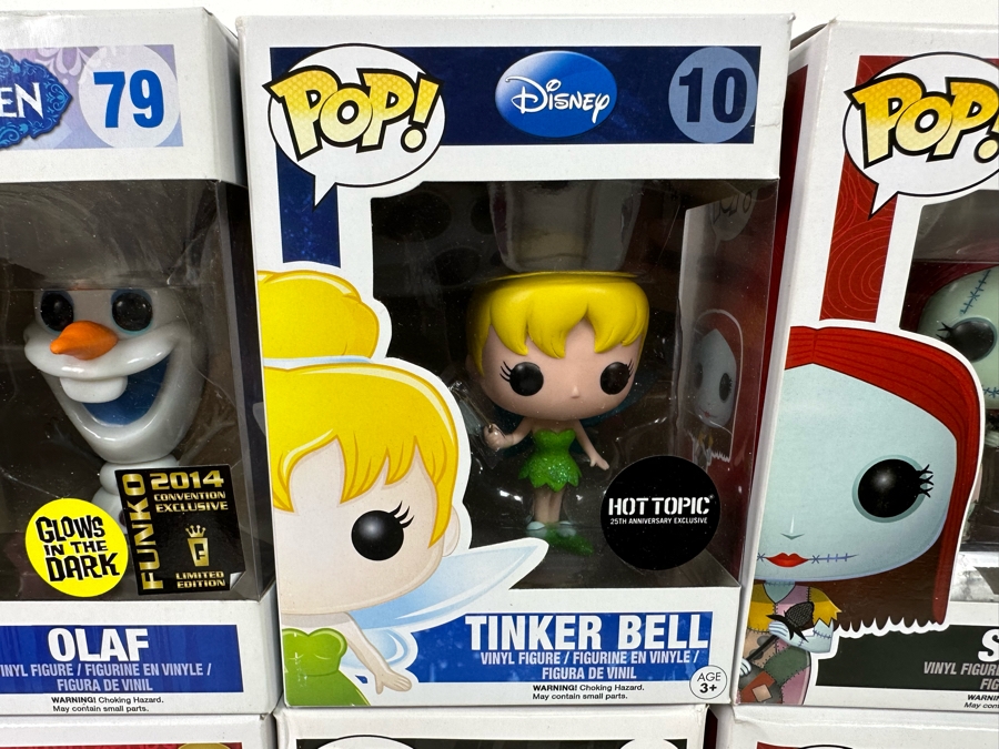 Disney Funko Vinyl Figurines Including: Olaf, Tinker Bell, Prince Ali, Flash (Zootopia), Sally, Jack Sellington (Nightmare Before Christmas) and Babymax with Mochi (Big Hero 6) [Photo 5]
