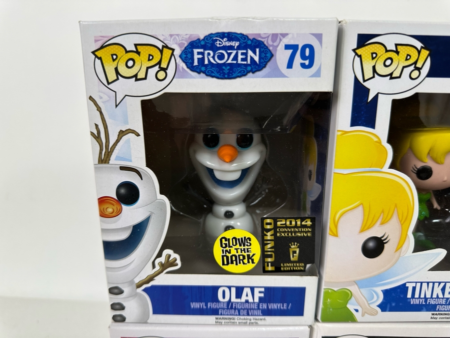 Disney Funko Vinyl Figurines Including: Olaf, Tinker Bell, Prince Ali, Flash (Zootopia), Sally, Jack Sellington (Nightmare Before Christmas) and Babymax with Mochi (Big Hero 6) [Photo 3]
