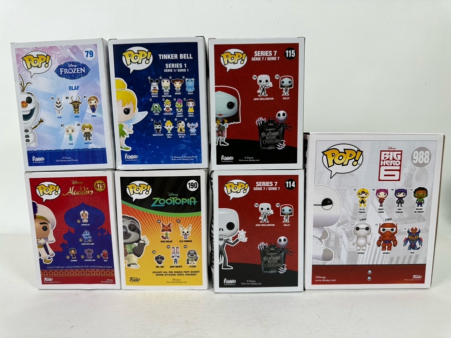 Disney Funko Vinyl Figurines Including: Olaf, Tinker Bell, Prince Ali, Flash (Zootopia), Sally, Jack Sellington (Nightmare Before Christmas) and Babymax with Mochi (Big Hero 6) [Photo 16]