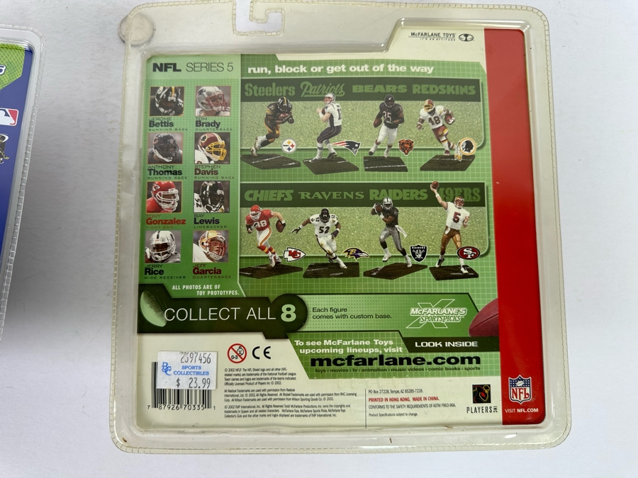 McFarlane’s Sportpicks Action Figures: Mike Piazza and Jerry Rice 2002 New in Boxes [Photo 12]