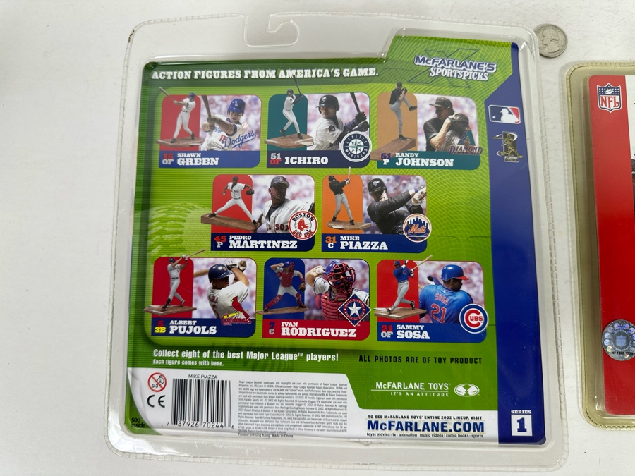 McFarlane’s Sportpicks Action Figures: Mike Piazza and Jerry Rice 2002 New in Boxes [Photo 10]