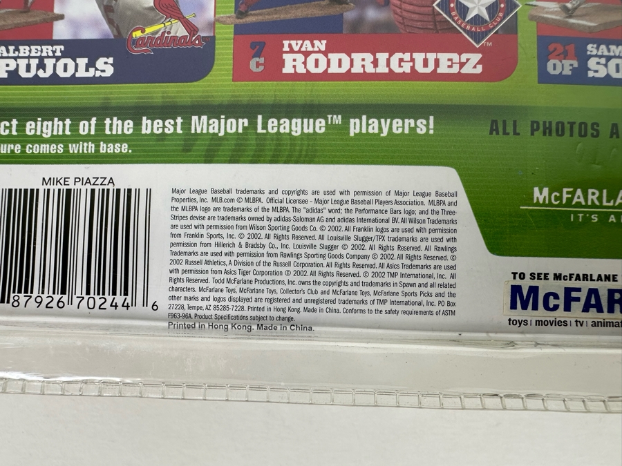 McFarlane’s Sportpicks Action Figures: Mike Piazza and Jerry Rice 2002 New in Boxes [Photo 11]
