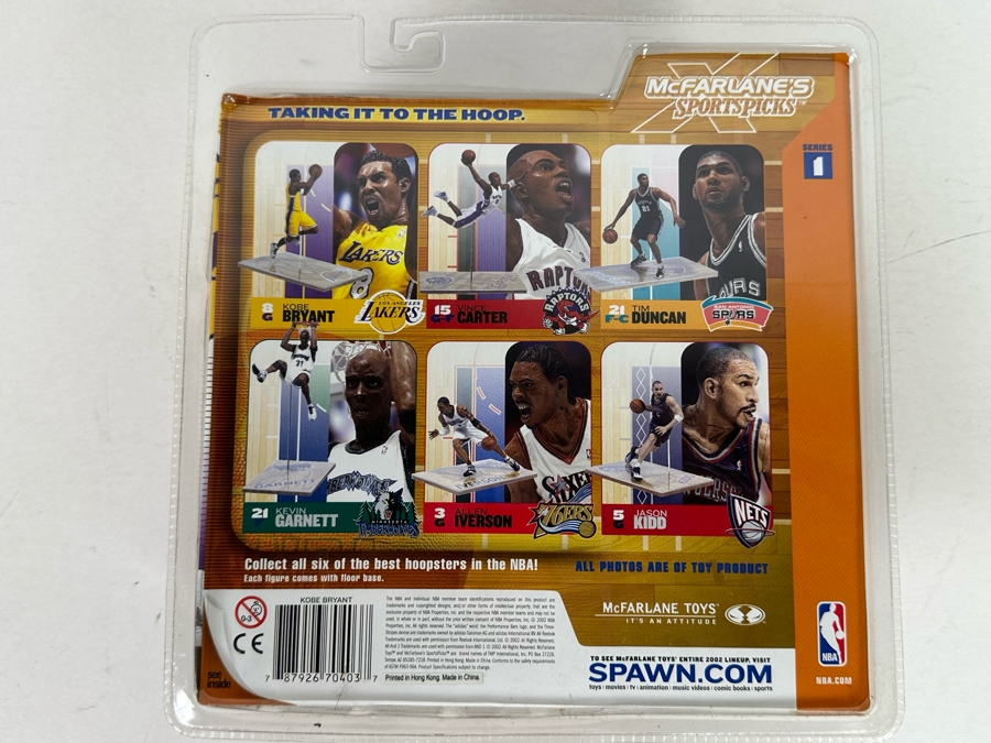 McFarlane’s Sportpicks Series 1 Action Figure: Kobe Bryant 2002 New in Box [Photo 6]