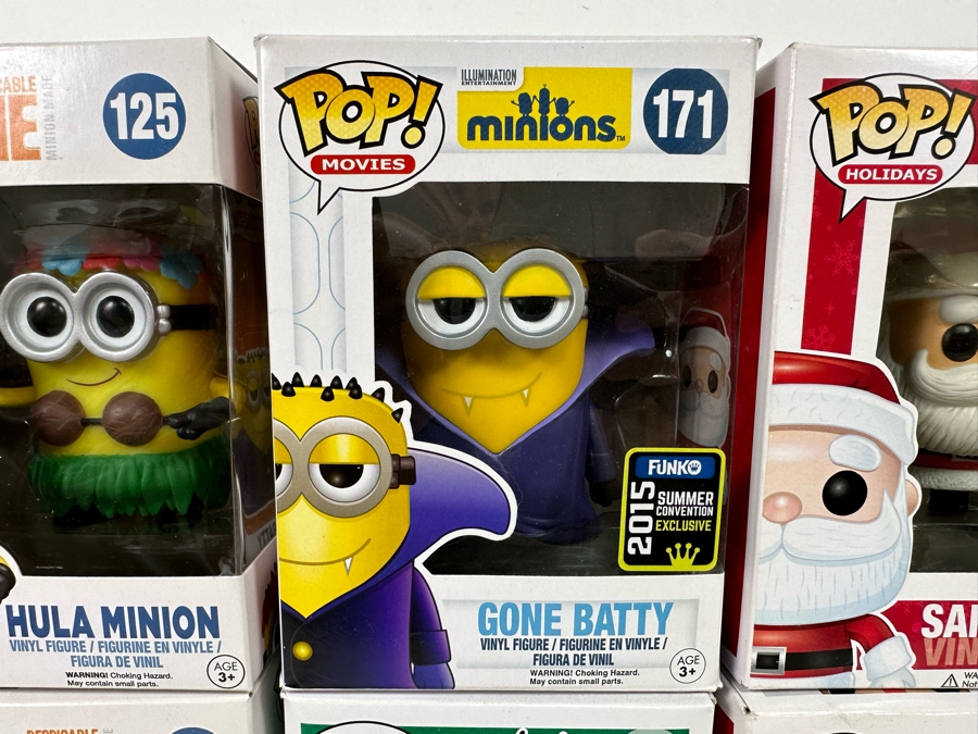 Disney Funko Vinyl Figurines Including: Hula Minion, Gone Batty, Santa Claus, Fire Alarm Minion, Stan Lee and Rudolf [Photo 8]