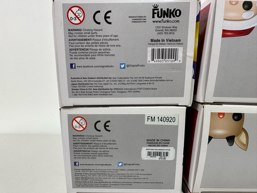 Disney Funko Vinyl Figurines Including: Hula Minion, Gone Batty, Santa Claus, Fire Alarm Minion, Stan Lee and Rudolf [Photo 14]