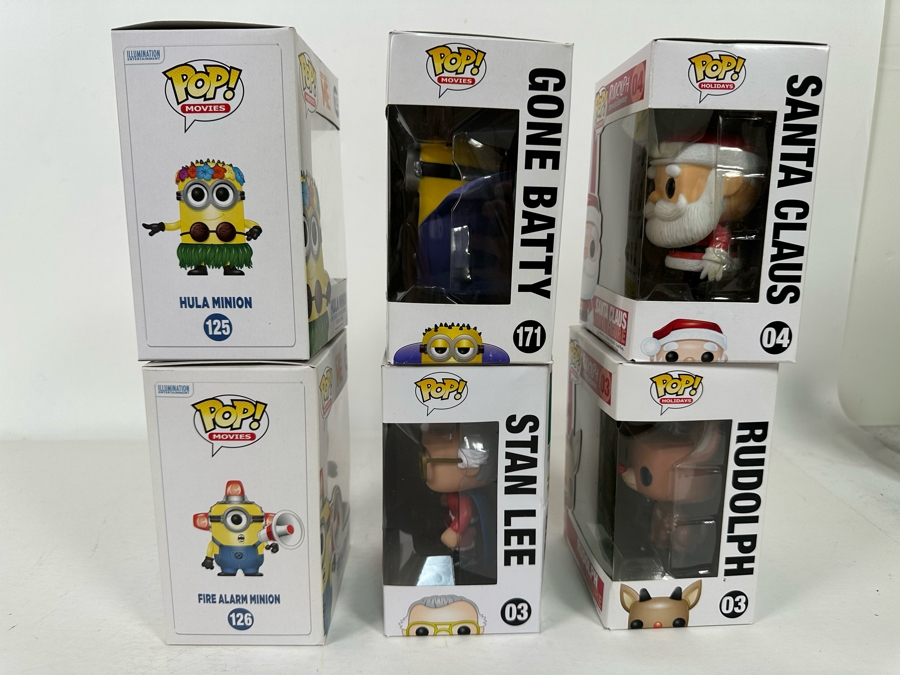 Disney Funko Vinyl Figurines Including: Hula Minion, Gone Batty, Santa Claus, Fire Alarm Minion, Stan Lee and Rudolf [Photo 11]