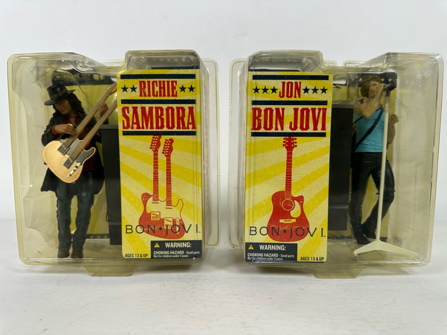 McFarlane Toys Jon Bon Jovi and Richie Sambora Collectible Action Figures 2007 New in Box [Photo 1]