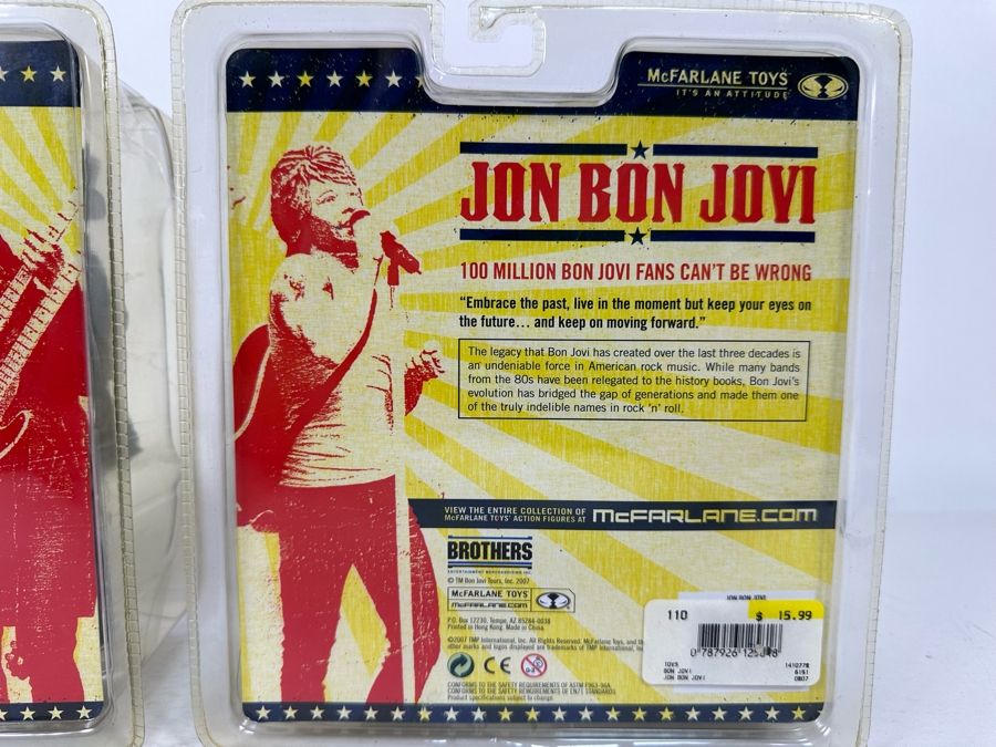 McFarlane Toys Jon Bon Jovi and Richie Sambora Collectible Action Figures 2007 New in Box [Photo 11]
