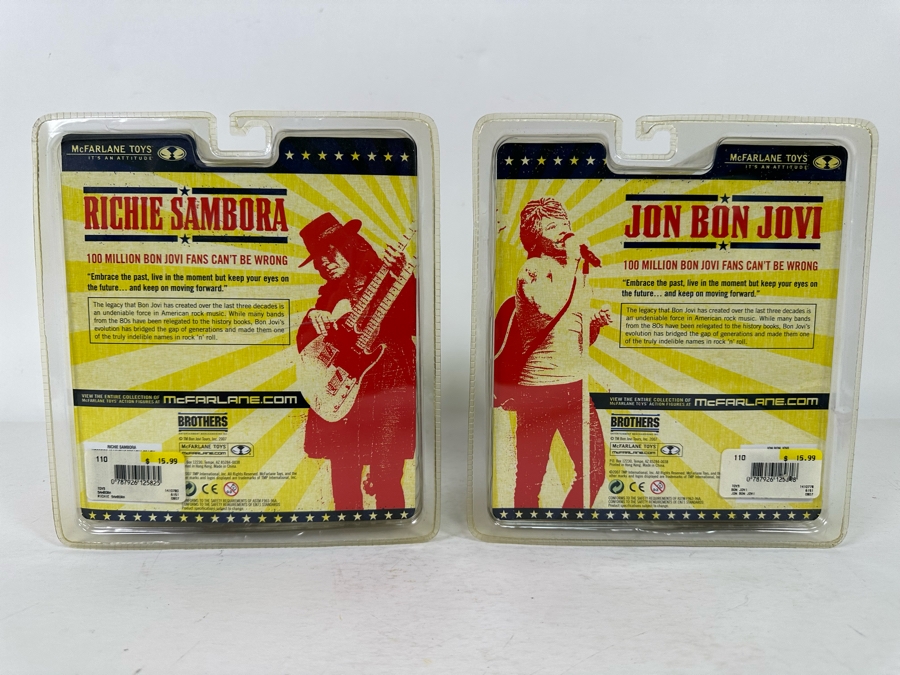 McFarlane Toys Jon Bon Jovi and Richie Sambora Collectible Action Figures 2007 New in Box [Photo 10]