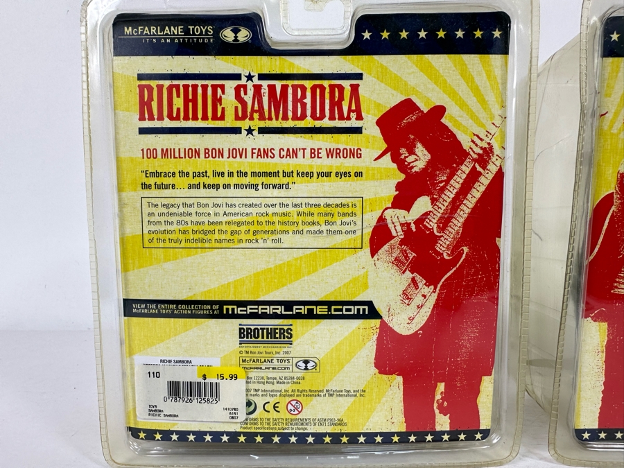 McFarlane Toys Jon Bon Jovi and Richie Sambora Collectible Action Figures 2007 New in Box [Photo 12]