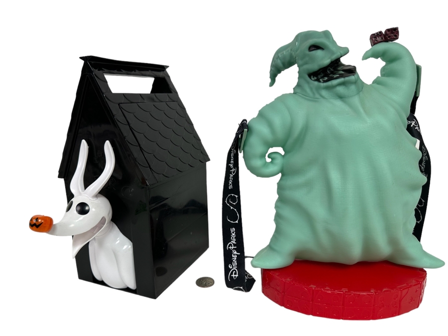 Disney Parks Oogie Boogie and Zero Popcorn Buckets 8W x 4.5D x 12H