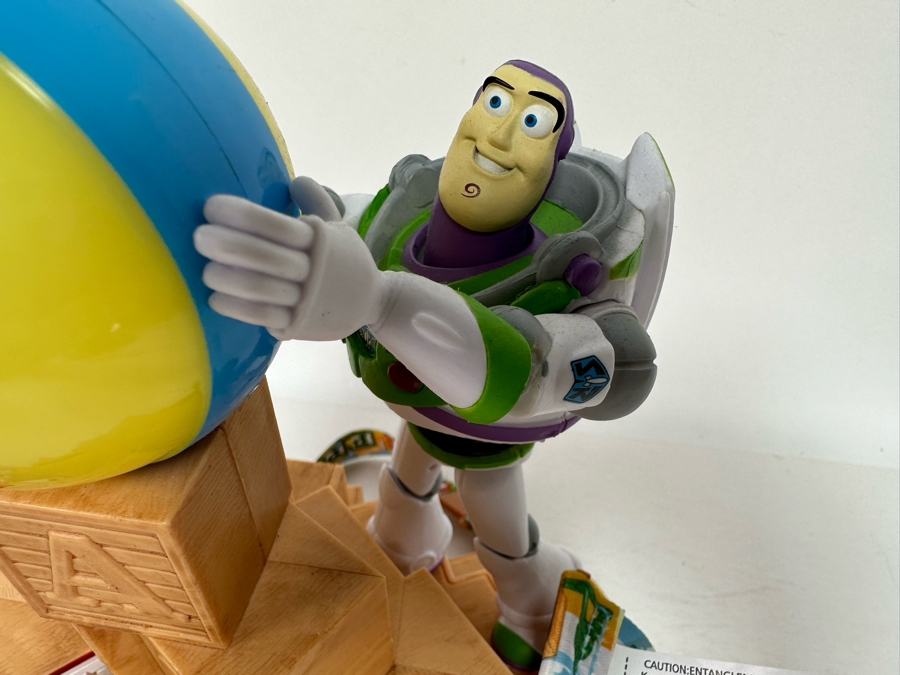 Disney Parks 2002 Happy Holidays 'Toy Story' Buzz and Woody Light Up Popcorn Bucket 9W x 11H [Photo 7]