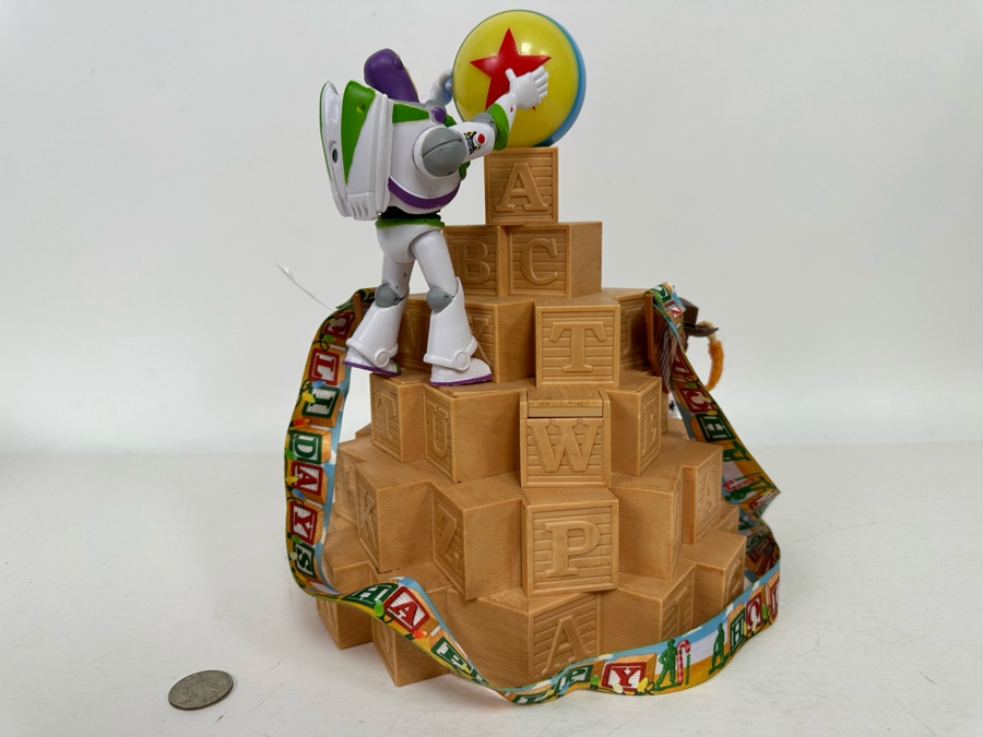 Disney Parks 2002 Happy Holidays 'Toy Story' Buzz and Woody Light Up Popcorn Bucket 9W x 11H [Photo 10]