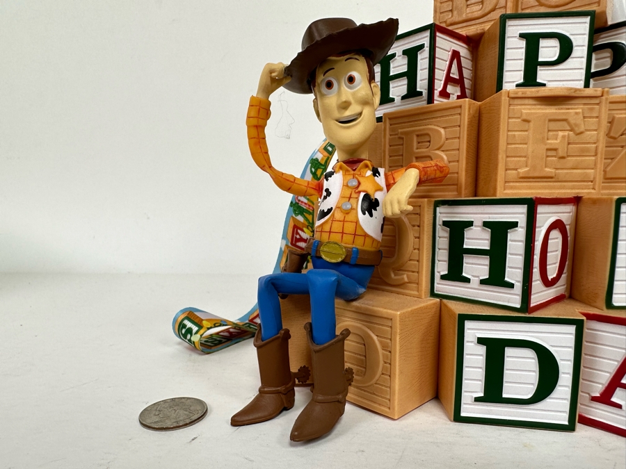 Disney Parks 2002 Happy Holidays 'Toy Story' Buzz and Woody Light Up Popcorn Bucket 9W x 11H [Photo 8]
