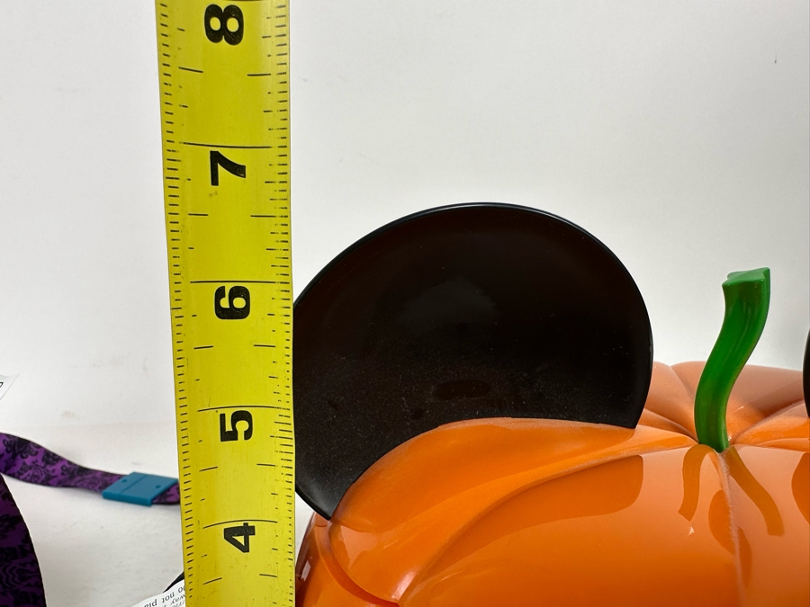 Disney Parks 2017 Mickey's Not So Scary Halloween Party Pumpkin and Hitchhiker Ghost Professor Phineas Plump Popcorn Buckets 8H/6.5H [Photo 14]