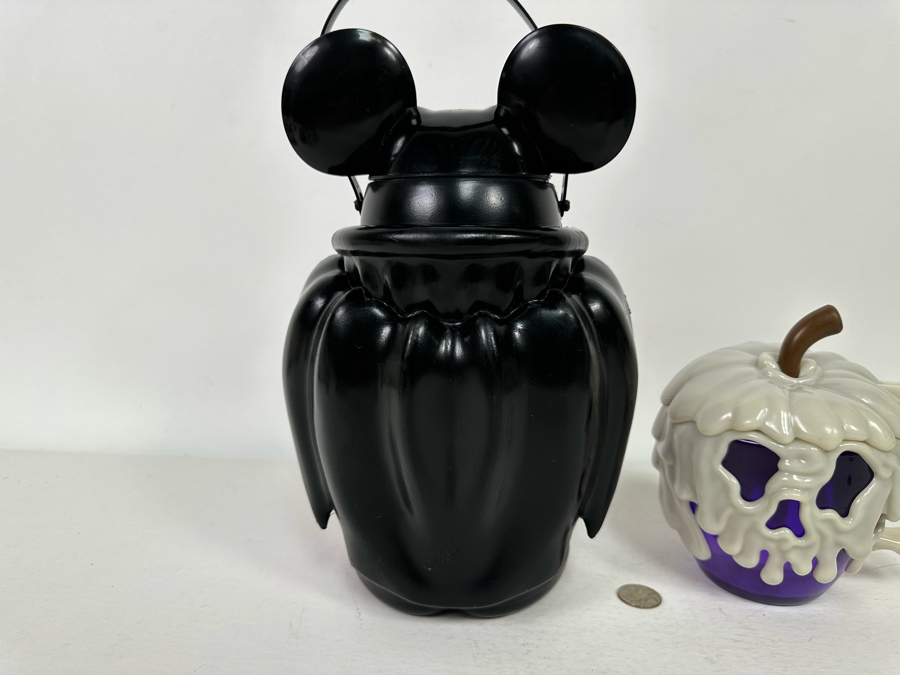 Disney Parks Vampire Mickey Mouse Popcorn Bucket and Purple Poison Apple Stein 11.5H/6.5H [Photo 6]