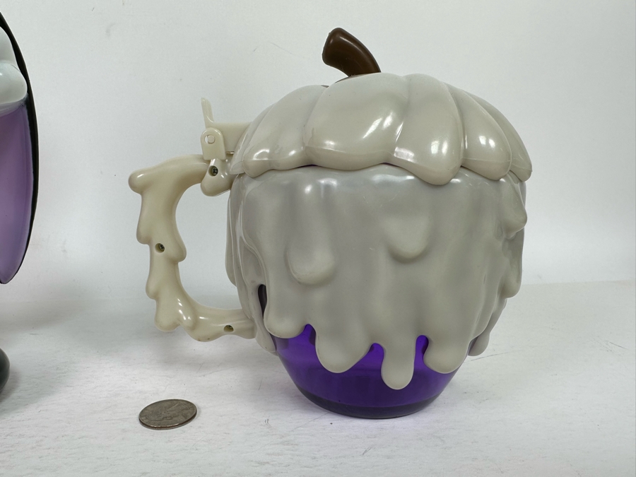 Disney Parks Vampire Mickey Mouse Popcorn Bucket and Purple Poison Apple Stein 11.5H/6.5H [Photo 11]