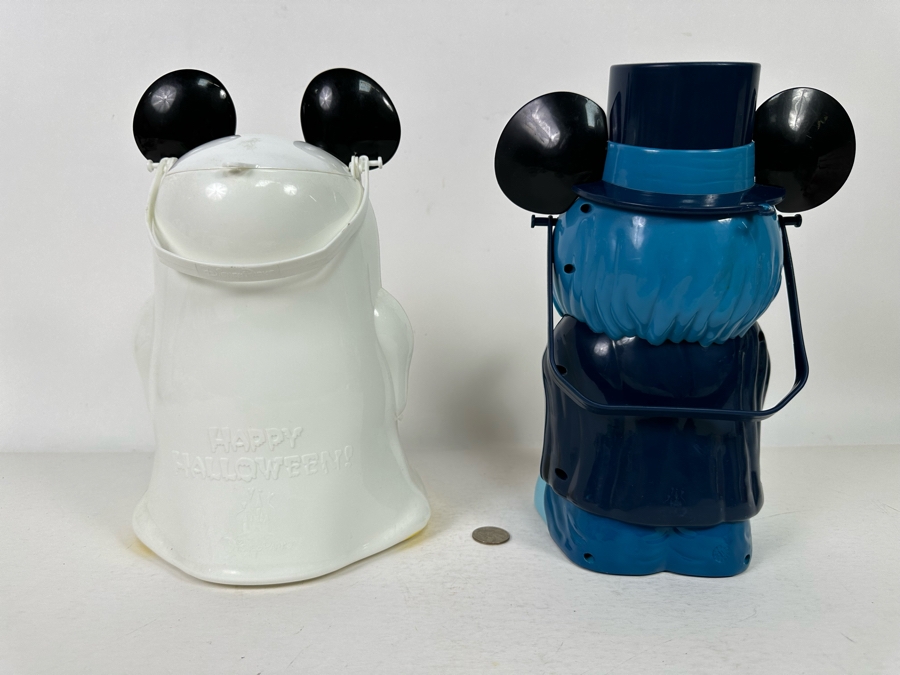 Disney Parks Halloween Mickey Mouse as Phineas the Hitchhiking Ghost and Mickey Ghost Popcorn Buckets 11/11.5H [Photo 8]