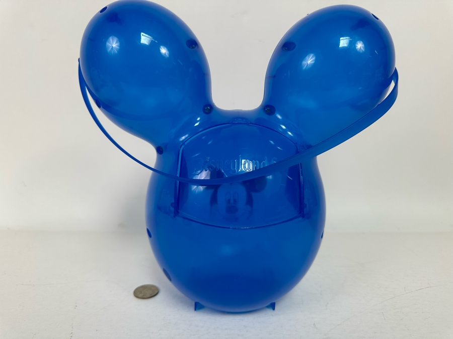 Disneyland 60th Anniversary (Blue) Mickey Mouse Balloon Popcorn Bucket 10H [Photo 5]