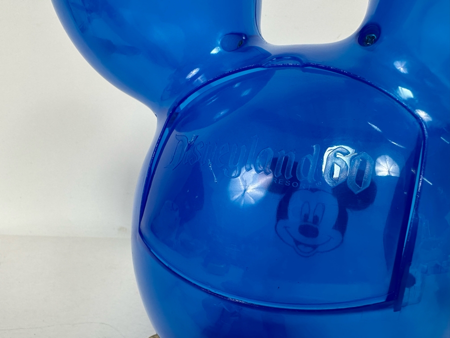 Disneyland 60th Anniversary (Blue) Mickey Mouse Balloon Popcorn Bucket 10H [Photo 6]