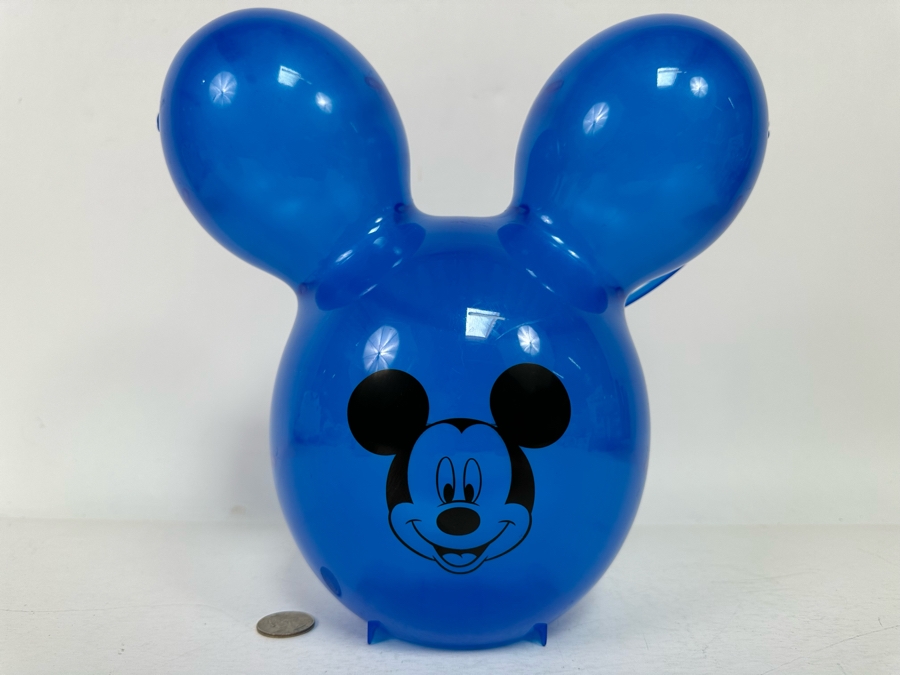 Disneyland 60th Anniversary (Blue) Mickey Mouse Balloon Popcorn Bucket 10H [Photo 2]
