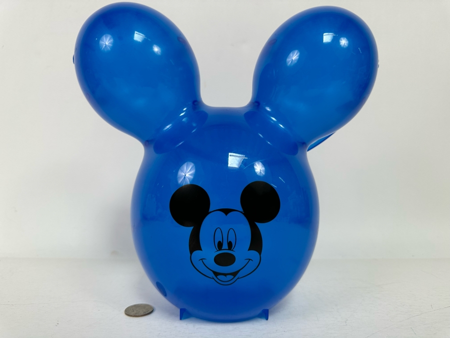 Disneyland 60th Anniversary (Blue) Mickey Mouse Balloon Popcorn Bucket 10H [Photo 3]