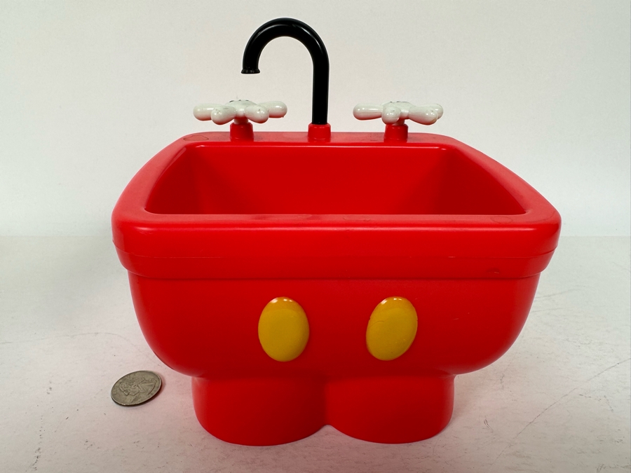 Disney Parks Mickey Mouse Sipper and Mickey's Kitchen Sink Sundae Souvenir Bowl 10H/7H (Cup Missing Straw) [Photo 8]