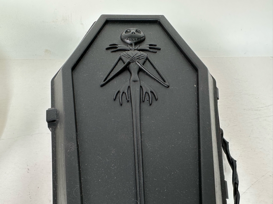 The Nightmare Before Christmas Vintage Trick or Treat Collapsible Pail, Jack Skellington Coffin Popcorn Bucket and Haunted Mansion Holiday Figurine 6H/4.5H [Photo 13]