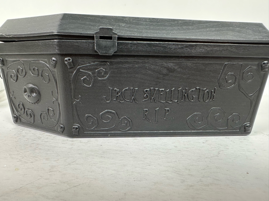 The Nightmare Before Christmas Vintage Trick or Treat Collapsible Pail, Jack Skellington Coffin Popcorn Bucket and Haunted Mansion Holiday Figurine 6H/4.5H [Photo 11]