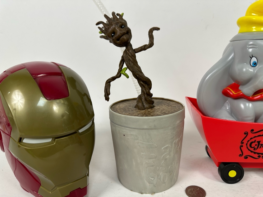 Disney Parks Sipper Cup Lot Including Marvel Iron Man, Marvel Guardians of the Galaxy and Disney Dumbo [Photo 6]