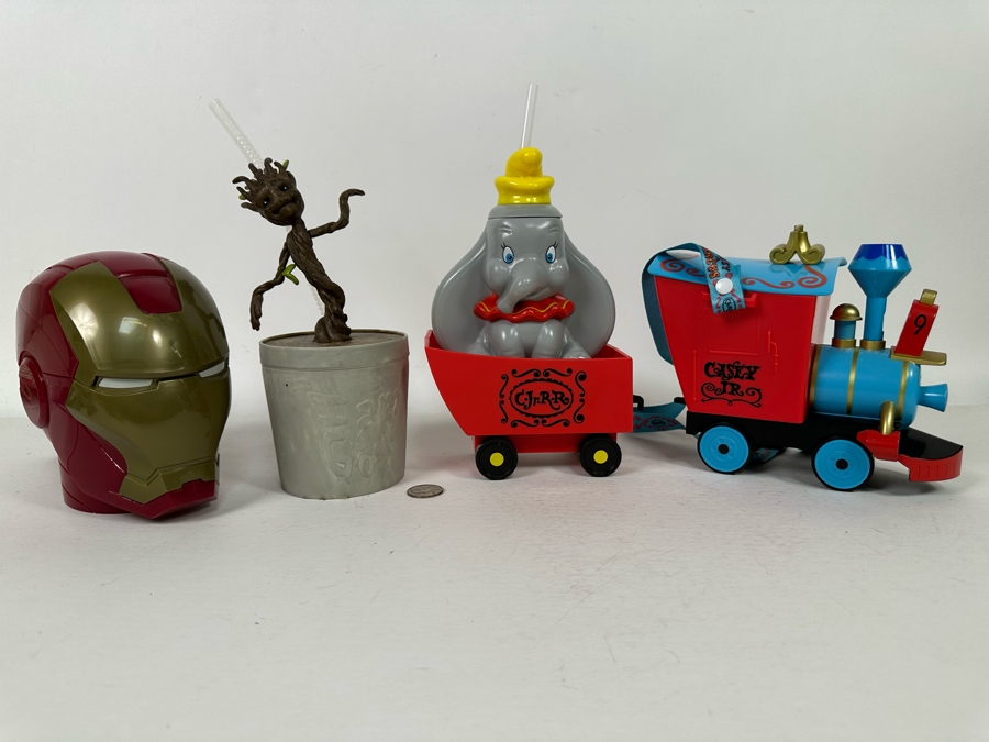 Disney Parks Sipper Cup Lot Including Marvel Iron Man, Marvel Guardians of the Galaxy and Disney Dumbo [Photo 2]