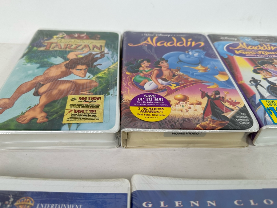 Disney VHS Lot *All Sealed* Includes: Tarzan, Aladdin, Beauty and the Beast: The Enchanted Christmas, Space Jam, Mighty Ducks, 101 Dalmatians, The Jungle Book and More [Photo 21]