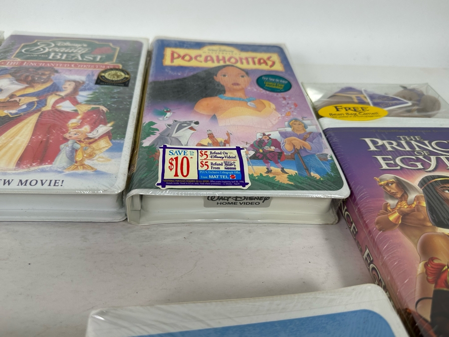 Disney VHS Lot *All Sealed* Includes: Tarzan, Aladdin, Beauty and the Beast: The Enchanted Christmas, Space Jam, Mighty Ducks, 101 Dalmatians, The Jungle Book and More [Photo 23]
