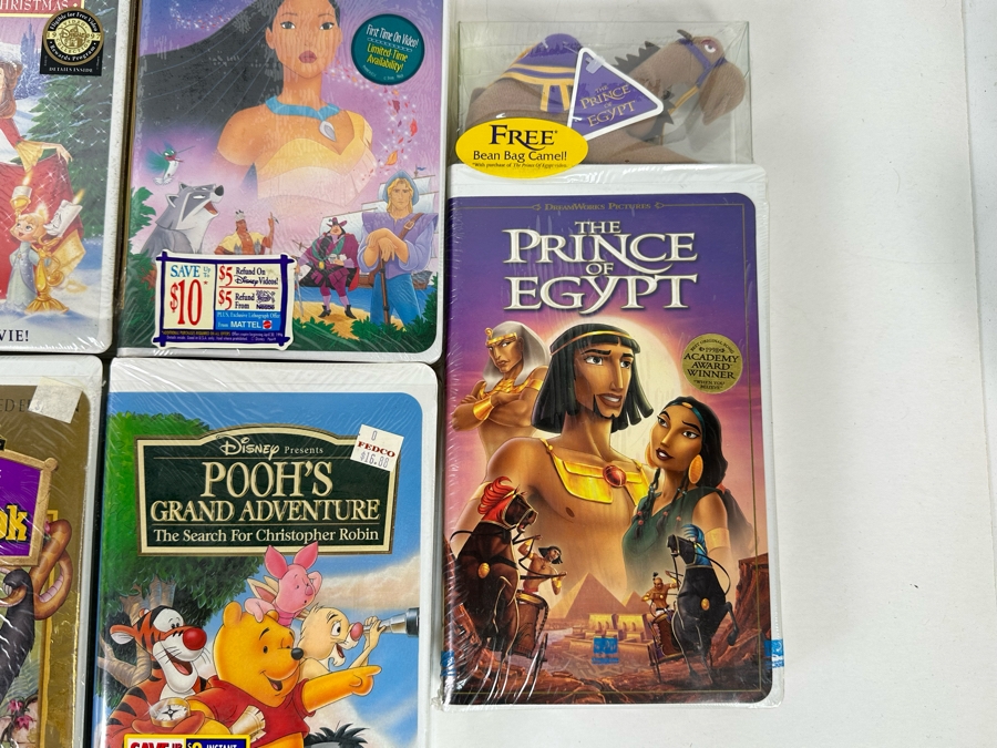 Disney VHS Lot *All Sealed* Includes: Tarzan, Aladdin, Beauty and the Beast: The Enchanted Christmas, Space Jam, Mighty Ducks, 101 Dalmatians, The Jungle Book and More [Photo 16]