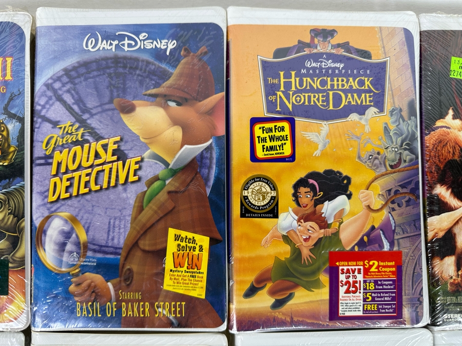 Disney VHS Lot *All Sealed* Includes: Antz, The Hunchback of Notre Dame, Babe, The Fox and the Hound, Fantasia, Snow White, Toy Story 2 and More [Photo 3]