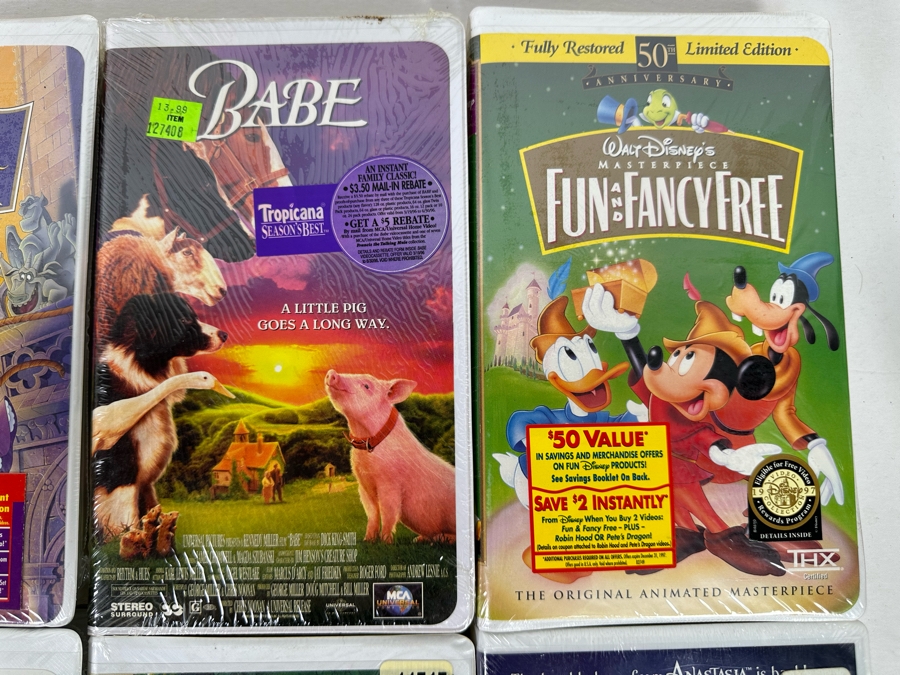 Disney VHS Lot *All Sealed* Includes: Antz, The Hunchback of Notre Dame, Babe, The Fox and the Hound, Fantasia, Snow White, Toy Story 2 and More [Photo 4]