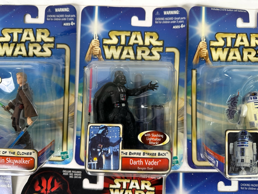 Star Wars Lot of Action Figures Includes: Anakin Skywalker, Darth Vader, R2-D2, Yoda, Dexter Jetsetter, Chewbacca, Luke Skywalker, Sam Wesell and more [Photo 4]