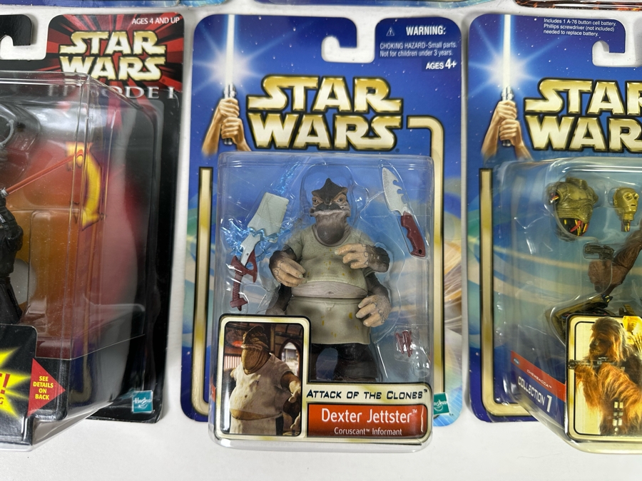 Star Wars Lot of Action Figures Includes: Anakin Skywalker, Darth Vader, R2-D2, Yoda, Dexter Jetsetter, Chewbacca, Luke Skywalker, Sam Wesell and more [Photo 18]