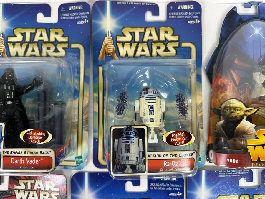 Star Wars Lot of Action Figures Includes: Anakin Skywalker, Darth Vader, R2-D2, Yoda, Dexter Jetsetter, Chewbacca, Luke Skywalker, Sam Wesell and more [Photo 6]