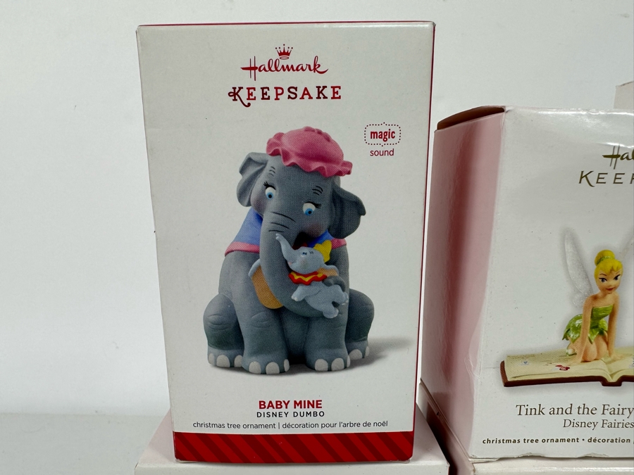 Hallmark Keepsake Ornaments Includes: Disney Dumbo: Baby Mine, Forky, Tink and the Fairy Journal, Snow One Like Tinker Bell, Air Mater and Piston Cup Tire Tree [Photo 8]