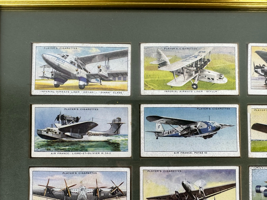 International Air Liners John Player and Sons Original Cigarette Cards - 25 Cards Mounted and Framed [Photo 4]