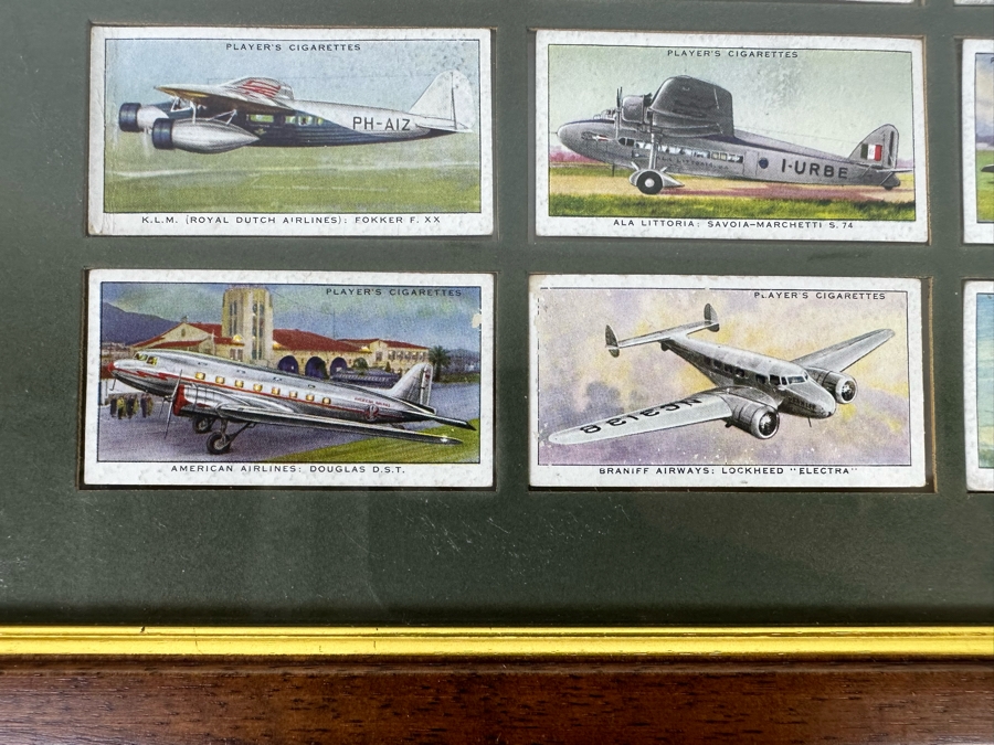 International Air Liners John Player and Sons Original Cigarette Cards - 25 Cards Mounted and Framed [Photo 10]